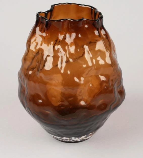 Irregular Shape Glass Vase Small 27x13x10 cm